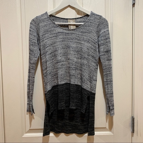 ANTHROPOLOGIE Blocked Heathered Pullover Top New - Picture 7 of 8